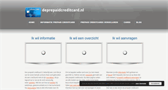 Desktop Screenshot of deprepaidcreditcard.nl