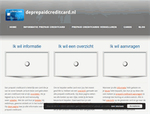 Tablet Screenshot of deprepaidcreditcard.nl